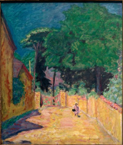 ヴァーノンネットの路地 作： Pierre Bonnard