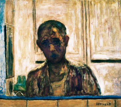 シェービングミラーでの自撮り 作： Pierre Bonnard