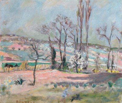 春の風景 作： Pierre Bonnard