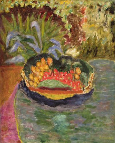 果物のある静物、1943-44年頃 作： Pierre Bonnard