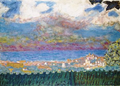 カンヌの嵐の空、1945 作： Pierre Bonnard