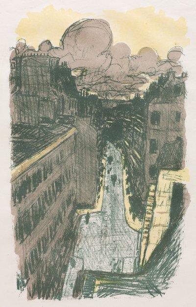 上から見た街並み 作： Pierre Bonnard