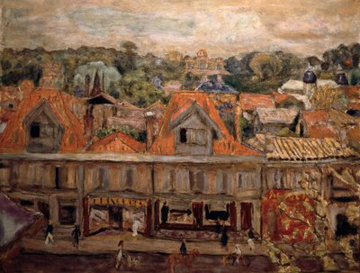 アルカションの街。1930年（油彩・キャンバス 作： Pierre Bonnard