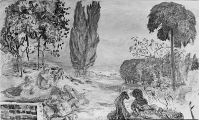 夏の夕べ（油彩・キャンバス 作： Pierre Bonnard