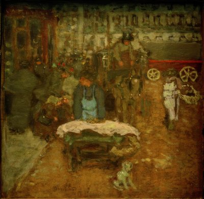 大通りに 作： Pierre Bonnard