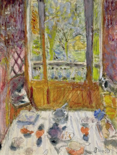 1930年頃の朝食ルーム 作： Pierre Bonnard