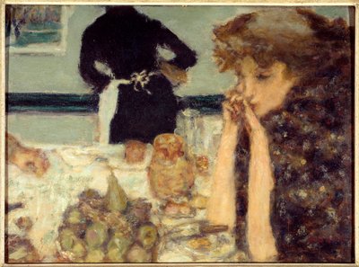 The Breakfast of Misia ピアニストであり、多くのアーティストを魅了したミシア・セルトの肖像画 作： Pierre Bonnard