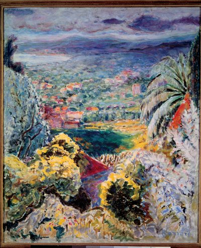 キャネットまたはカンヌ湾 1935年 作： Pierre Bonnard