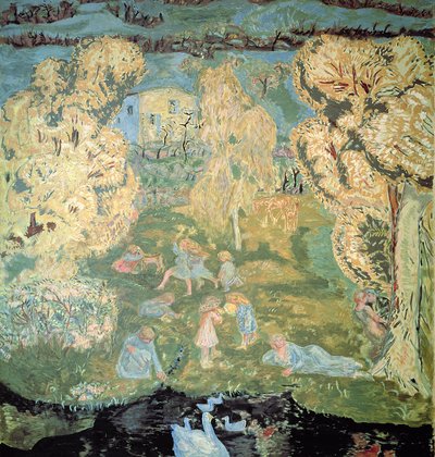 田舎の春の最初の日、1912 作： Pierre Bonnard