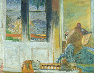 フランスの窓、またはルカンネの朝、1933 作： Pierre Bonnard