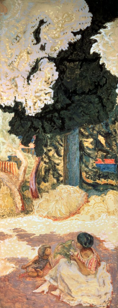 地中海、三連祭壇画、右側パネル、1911年。 作： Pierre Bonnard