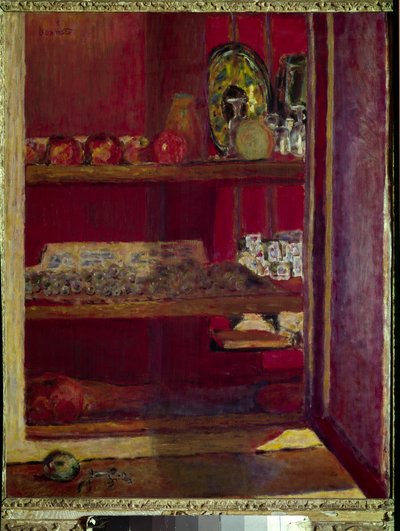 赤いキャビネット 作： Pierre Bonnard