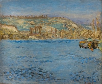 ヴェルノネのセーヌ川 作： Pierre Bonnard