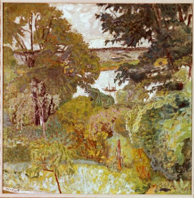 ヴァーノネットのセーヌ川（1930年頃 作： Pierre Bonnard