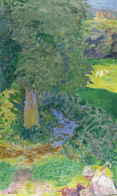 ストリーム、1916年頃 作： Pierre Bonnard