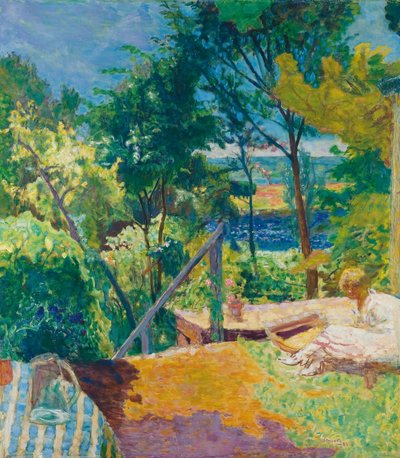 ヴェルノネのテラス、1923年 作： Pierre Bonnard