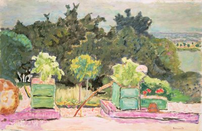 ヴァーノンネットのテラス、1913 作： Pierre Bonnard