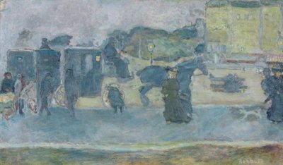 2つのハックニーキャブ 作： Pierre Bonnard