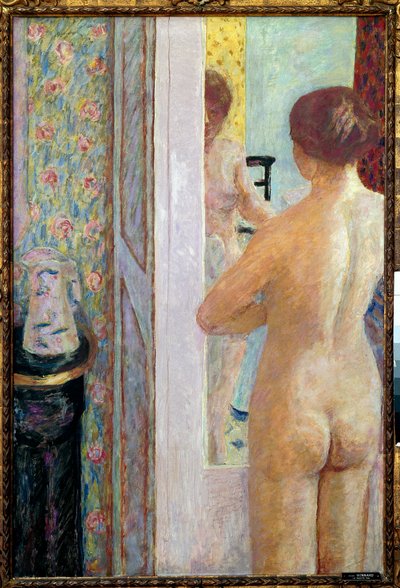 トイレ 裸の女性を後ろから。ピエール・ボナール（1867-1947）による絵画 1908年 日。1,19 x 0,79 m パリ、オルセー美術館 作： Pierre Bonnard
