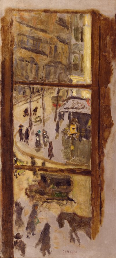 窓を通して 作： Pierre Bonnard