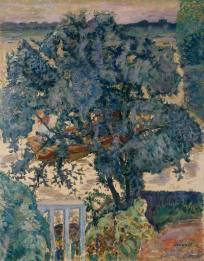 ツリー・バイ・ザ・リバー 作： Pierre Bonnard