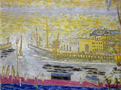 港への出口、トルビル、1938-45 作： Pierre Bonnard