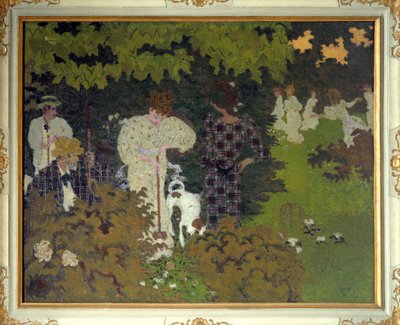 トワイライトまたはクロケットパーティー 作： Pierre Bonnard