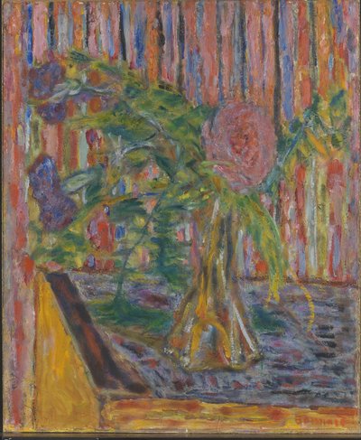 花と花瓶 作： Pierre Bonnard