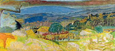 ルカンネの眺め、1928 作： Pierre Bonnard
