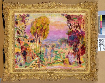バイオレットの田舎 作： Pierre Bonnard