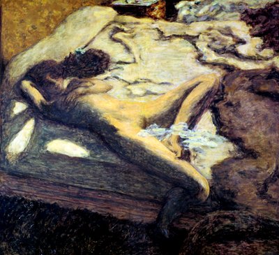 ベッドに横たわる女、または無痛の女、1899 作： Pierre Bonnard