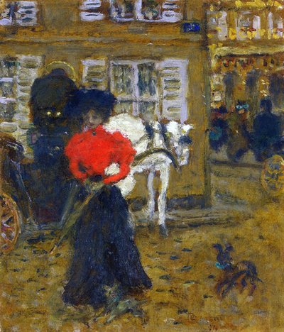 路上の女、1894 作： Pierre Bonnard