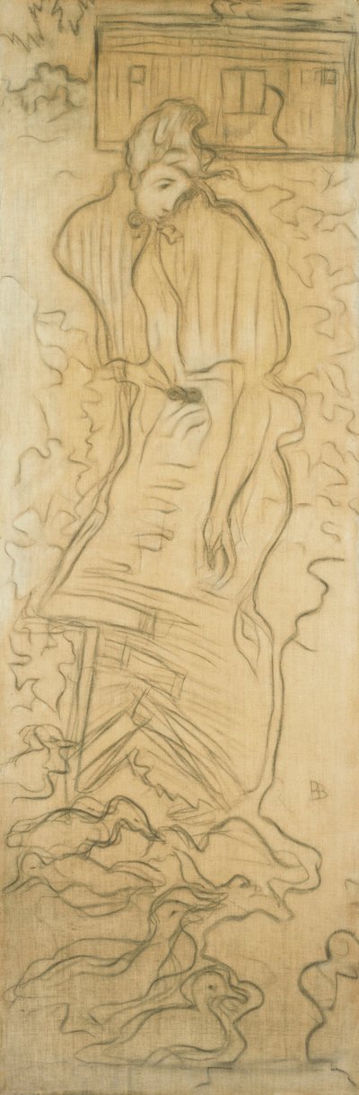 アヒルの女性;アヒルの女性 作： Pierre Bonnard