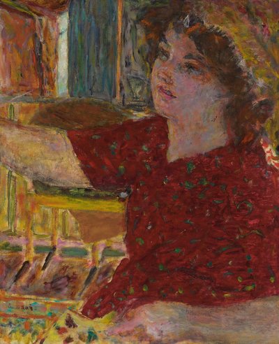 若い女性の絵;若い女性の絵画 作： Pierre Bonnard
