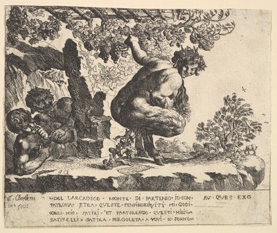 サテュロスの誕生、1610-42。 作： Pierre Brebiette