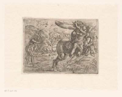 ヘラクレスはデイアネイラをネッススから救う 作： Pierre Brebiette