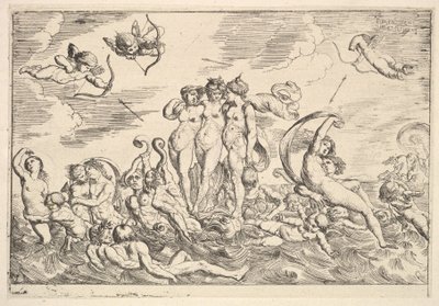 ガラテアの勝利、1610-42。 作： Pierre Brebiette