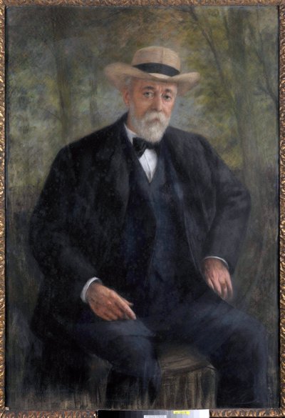 モンモランシーの彼の庭にある評議会アンリ・ブリッソン（1835-1912）の大統領の肖像（絵画） 作： Pierre Carrier Belleuse