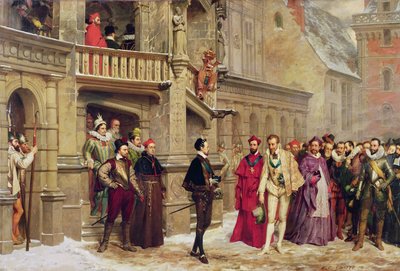 アンリ3世とドギース公爵、1855年 作： Pierre Charles Comte
