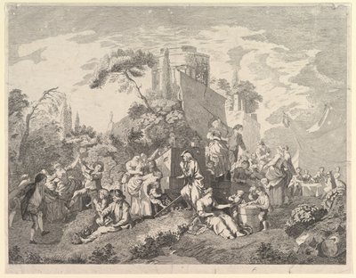 カントリーフェア、1762年。 作： Pierre Charles Levesque