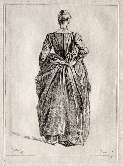 後ろからの女性の研究 作： Pierre Charles Trémolière