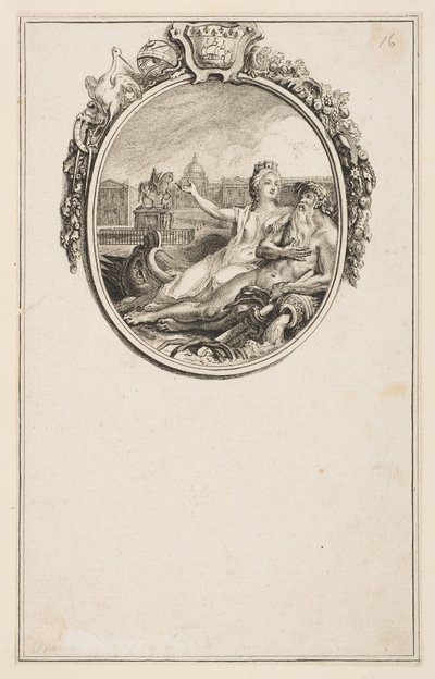 ルイ 15 世の騎馬像の落成式、1766 年。 作： Pierre Chenu