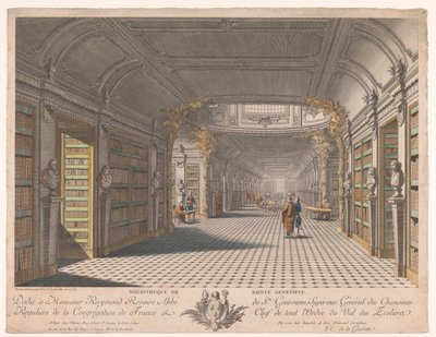 パリのサント・ジュヌヴィエーヴ修道院図書館 サント ジュヌヴィエーヴ図書館 (オブジェクトのタイトル) 作： Pierre Claude Delagardette