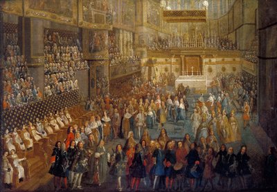 1722 年 10 月 25 日、ランス大聖堂でのルイ 15 世の戴冠式 作： Pierre Denis II Martin
