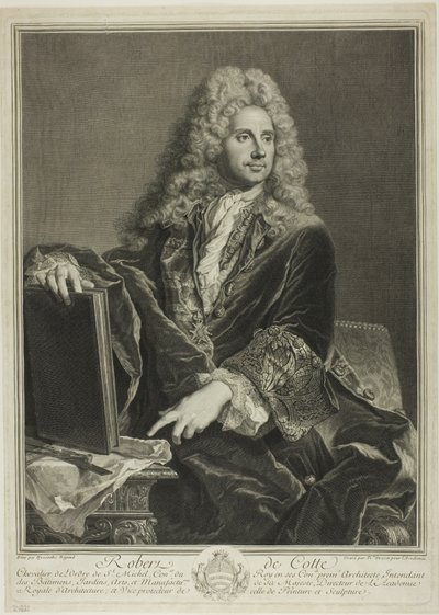 ロバート・デ・コットの肖像 作： Pierre Drevet