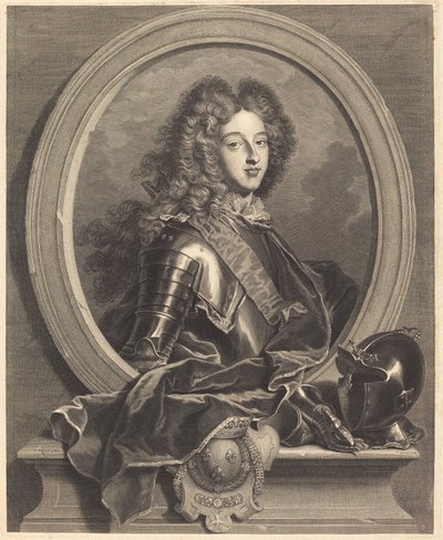 ブルゴーニュ公ルイ・オブ・フランス 作： Pierre Drevet after Hyacinthe Rigaud