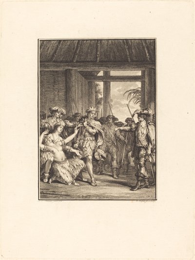 新しい世界の発見 作： Pierre Duflos after Jean Michel Moreau