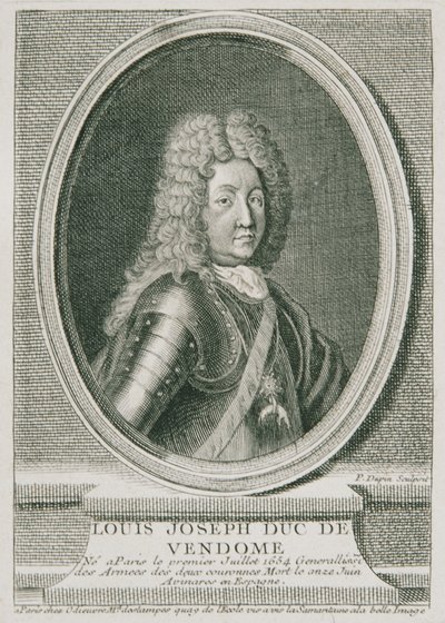 フランスの将軍ルイ・ジョセフ・デュク・ド・ヴァンドーム 作： Pierre Dupin