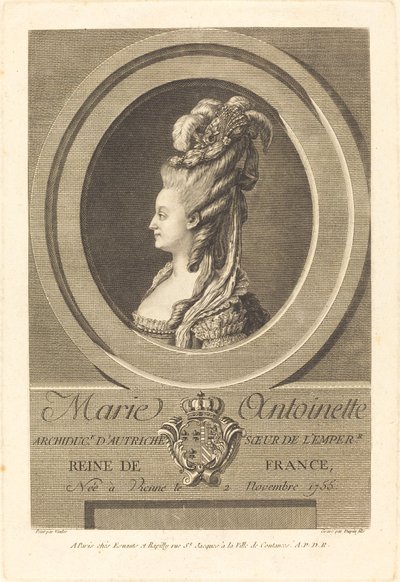 マリー・アントワネット 作： Pierre Dupin II after Carle Van Loo