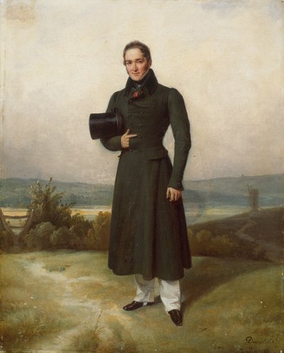 紳士の肖像 1830-35年頃 油彩・カンヴァス 作： Pierre Duval-Lecamus